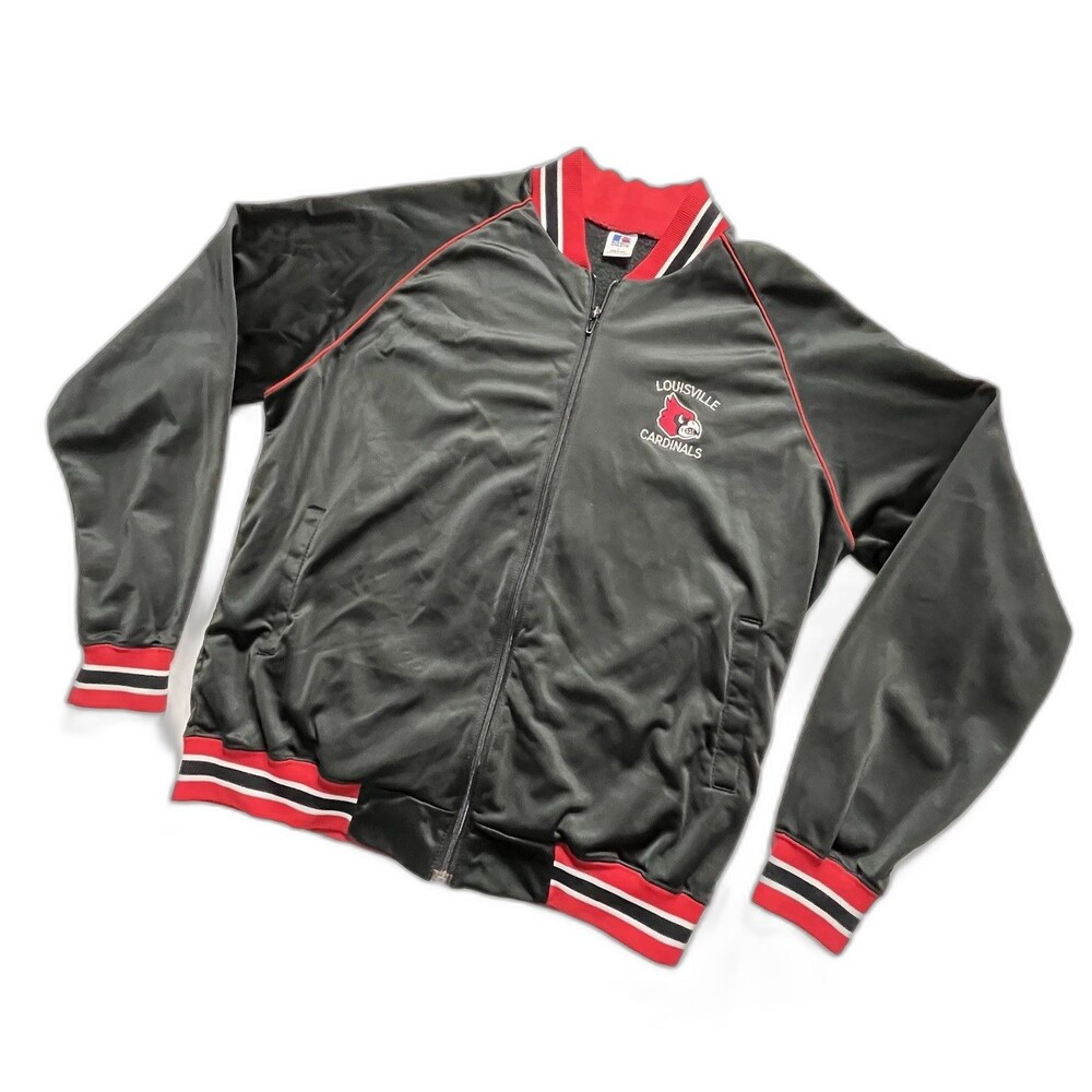 Louisville Cardinals Vintage Russell Athletic Jacket Made in USA  Large
